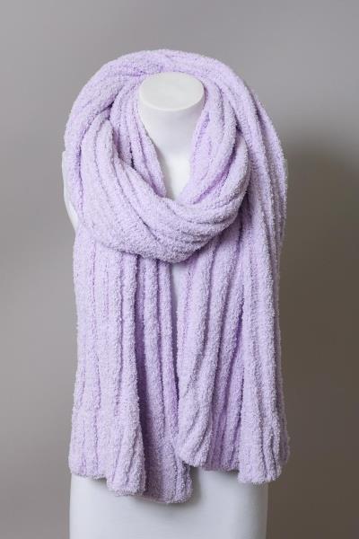 ULTRA SOFT BOUCLE VERTICAL KNIT SCARF