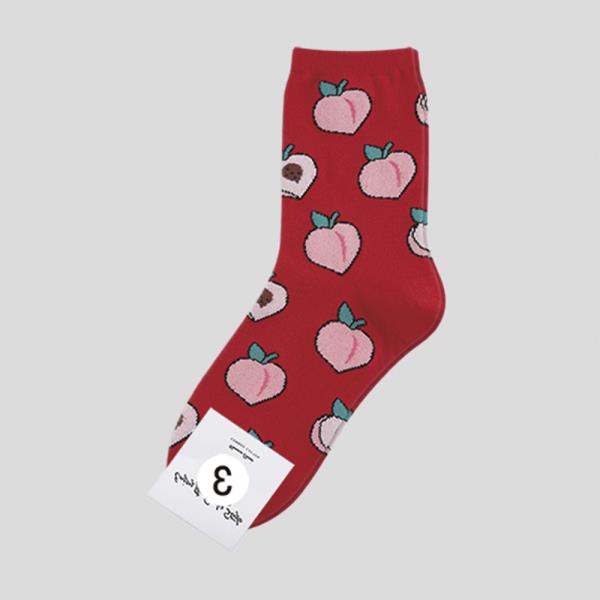 FRUIT STRAWBERRY ANKLE SOCKS