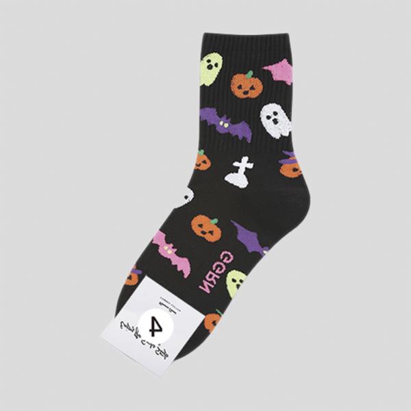 HALLOWEEN PUMPKIN ANKLE SOCKS