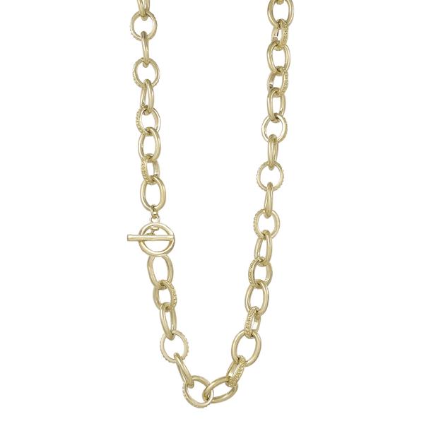 METAL LINK TOGGLE LONG NECKLACE