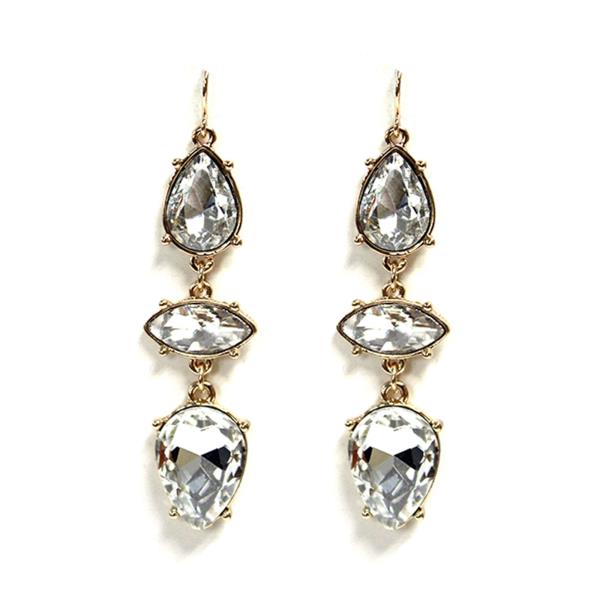 FASHION GEMSTONE DANGLE EARRING