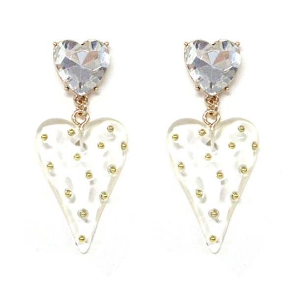 HEART DROP EARRING