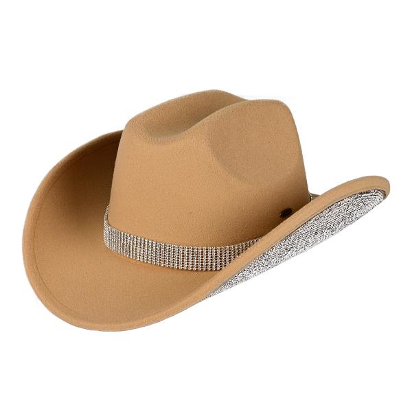 CC VEGAN COWBOY WITH RHINESTONE TRIM