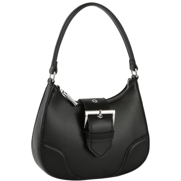 FASHION BUCKLE CURVE HANDLE SHOULDER BAG