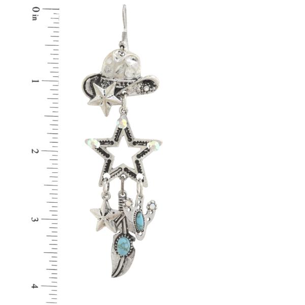 WESTERN STAR DANGLE EARRING