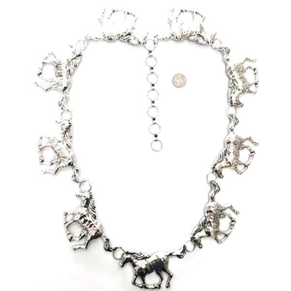 WESTERN STYLE HORSE METAL CHAIN BELT - LXL SIZE