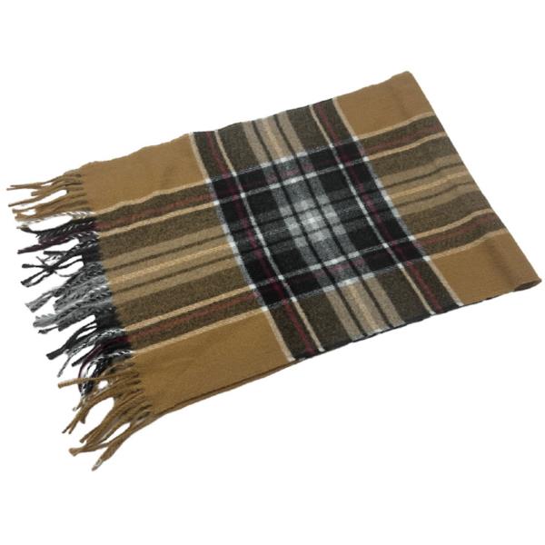 BROWN CHECK SCARF