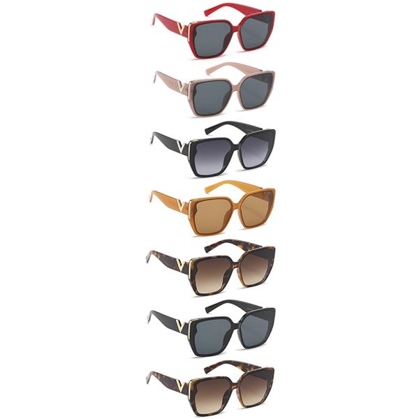 MODERN V DESIGN SQUARE SUNGLASSES 1DZ