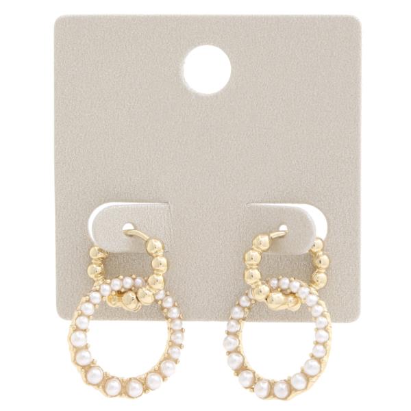 DOUBLE CIRCLE RHINESTONE EARRING
