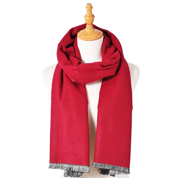 SHORT TASSEL OBLONG SCARF