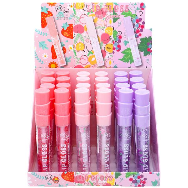 PX LOOK FRUIT SCENTED LIP GLOSS (24 UNITS)
