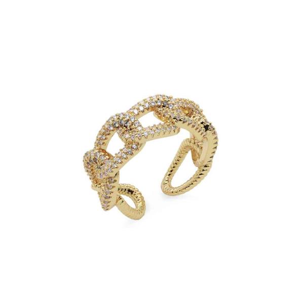 CZ CHAIN OPEN RING