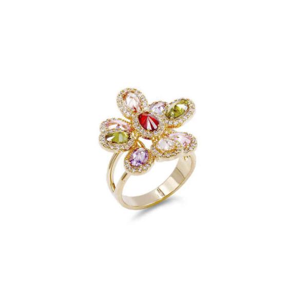 FLOWER CZ RING