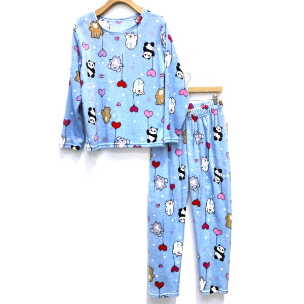 ANIMAL MICROFIBER SLEEPWEAR TOP & PANT SET