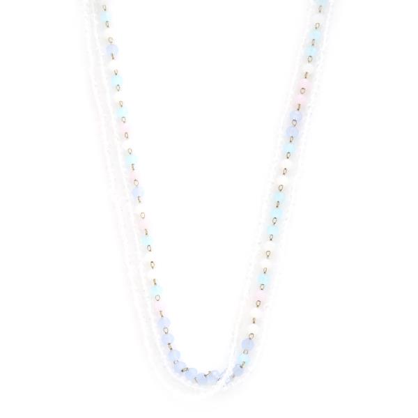 BEADED LAYERED NECKLACE