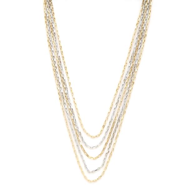 METAL LAYERED NECKLACE