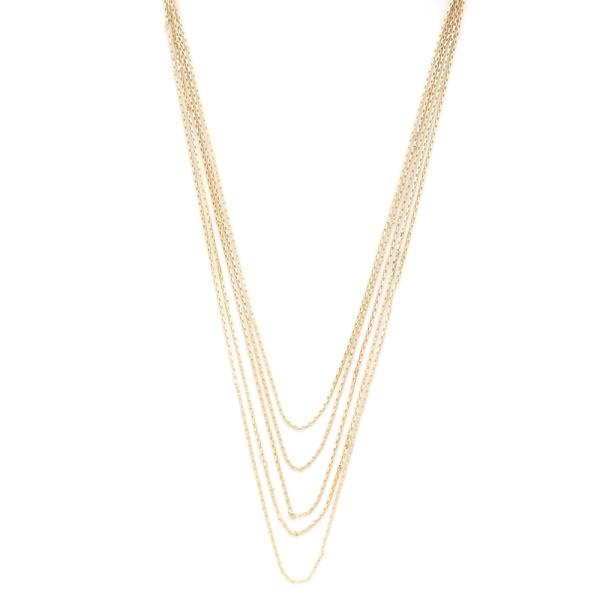 LAYERED METAL NECKLACE
