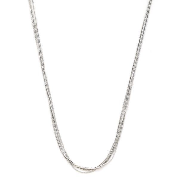 MULTI LAYERED METAL CHAIN NECKLACE