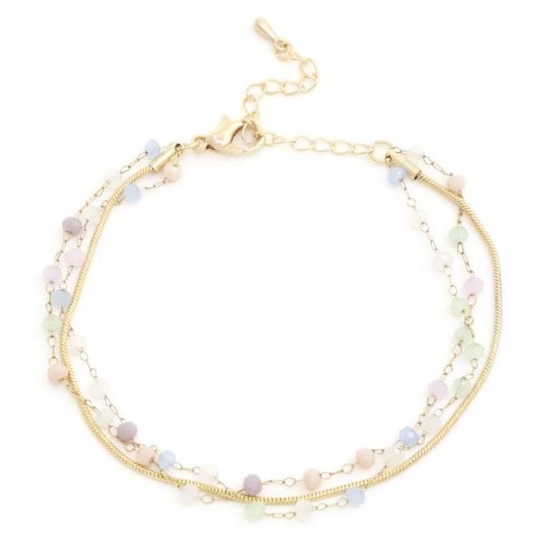 BEADED LAYERED BRACELET