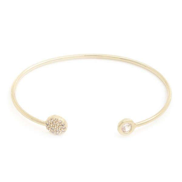 RHINESTONE EDGE CUFF BRACELET