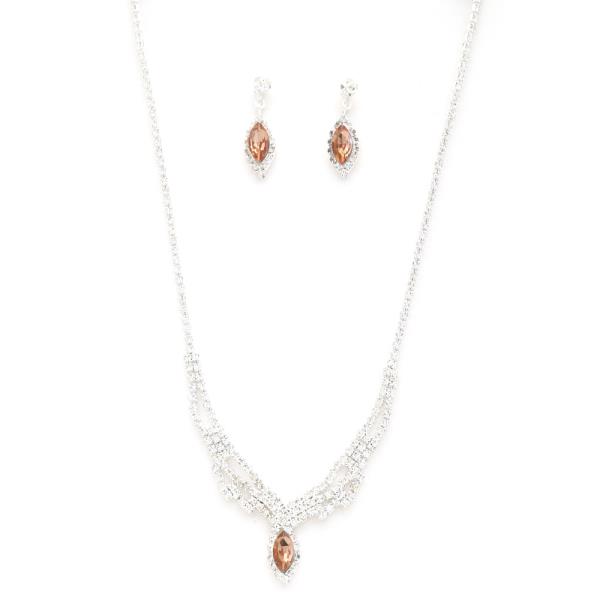 MARQUISE RHINESTONE NECKLACE