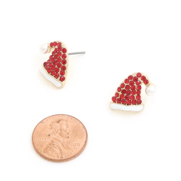 CHRISTMAS SANTA CLAUS HAT EARRING