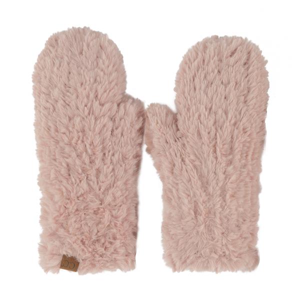 CC FAUX FUR MITTENS GLOVES