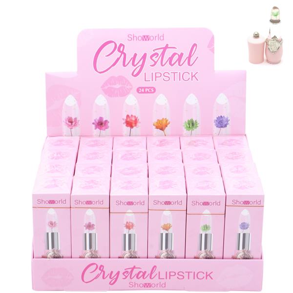 SHOWORLD CRYSTAL FLOWER LIPSTICK (24 UNITS)