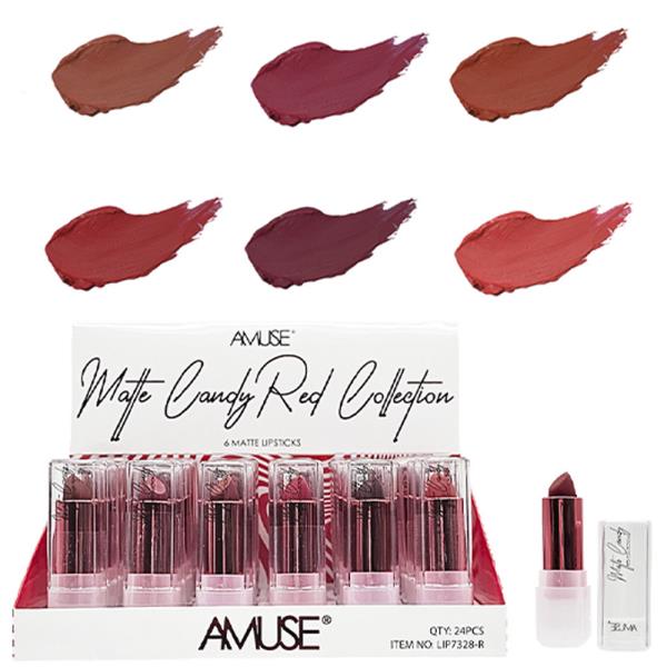AMUSE MATTE CANDY RED COLLECTION (24 UNITS)