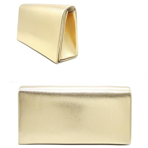 METALLIC CLUTCH BAG