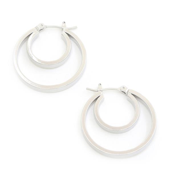 14K GOLD DIPPED HYPOALLERGENIC DOUBLE HOOP EARRING