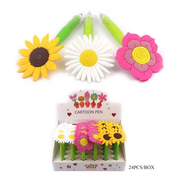 FLOWER CARTOON PEN (24UNITS)