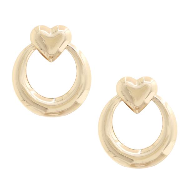 HEART CIRCLE EARRING