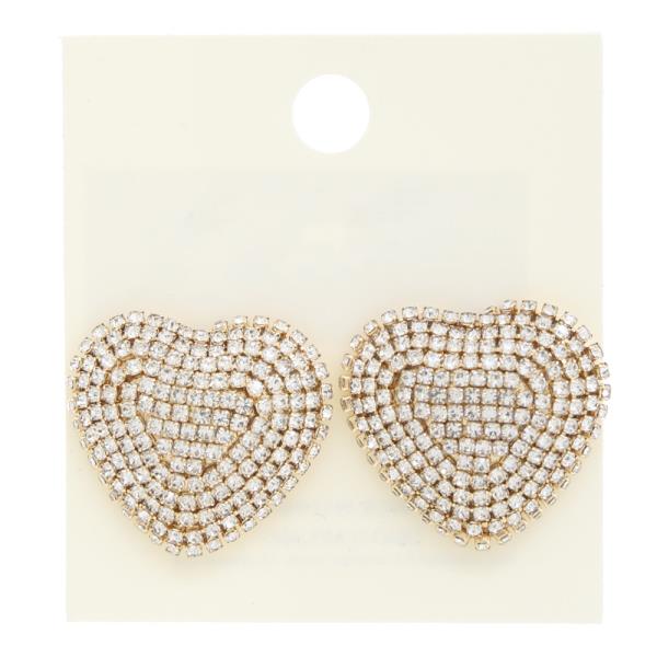 HEART RHINESTONE EARRING