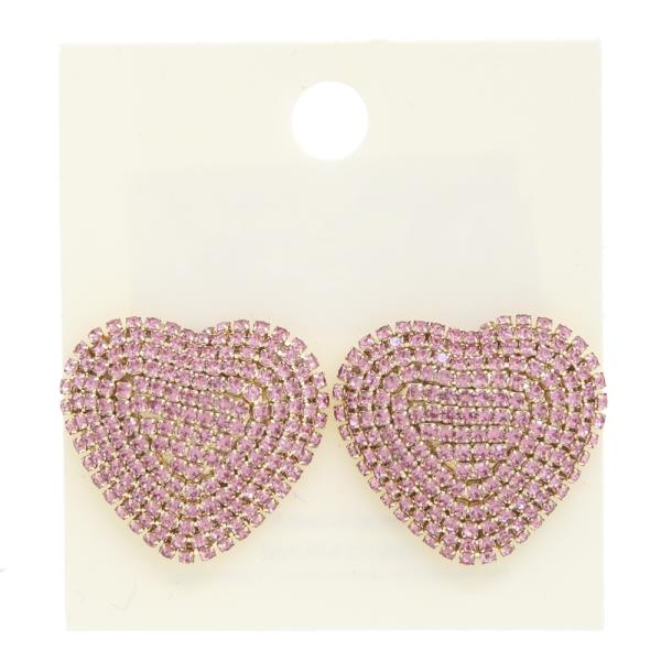 HEART RHINESTONE EARRING