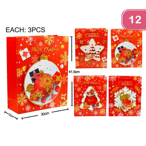 CHRISTMAS BAGS (12 UNITS)