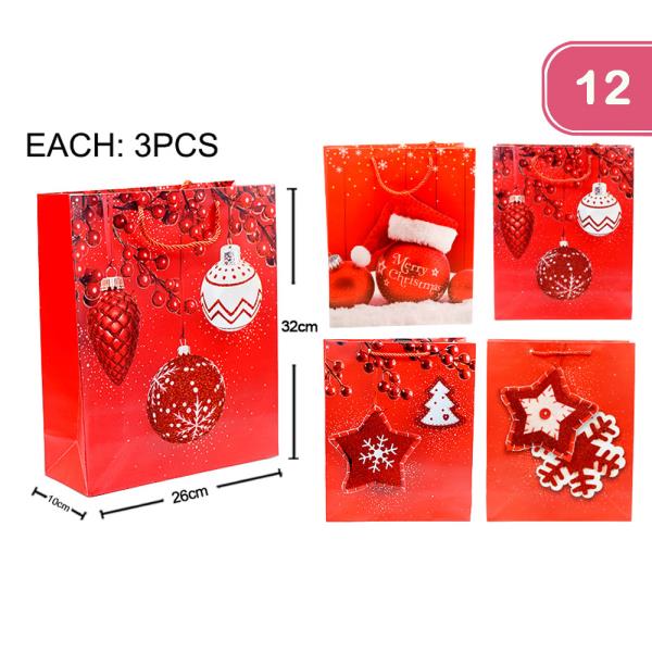 CHRISTMAS GIFT BAG (12 UNITS)