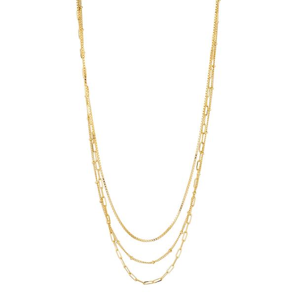 METAL CHAIN LAYER SHORT NECKLACE