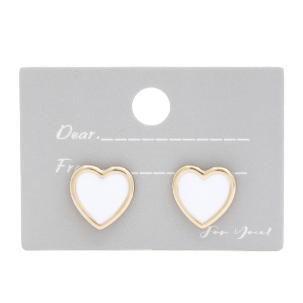 HEART STUD EARRING