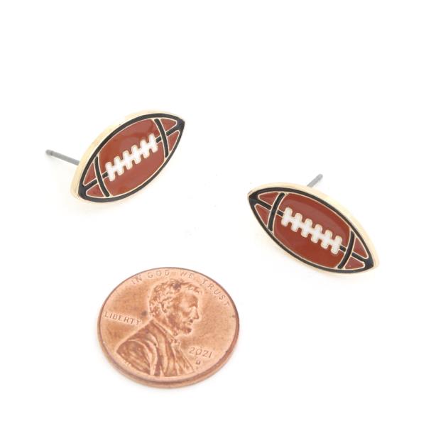 FOOTBALL POST EARRING