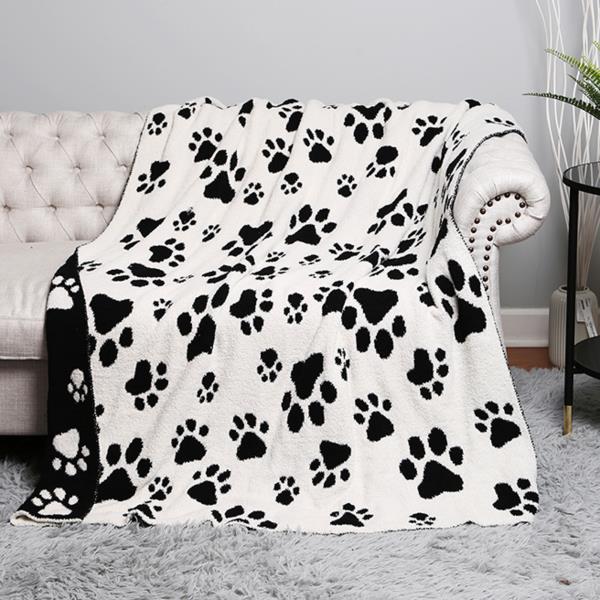 PAW PRINT THROW BLANKET