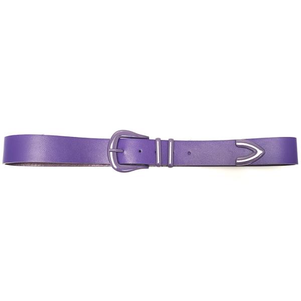 BUCKLE SMOOTH COLOR BELT