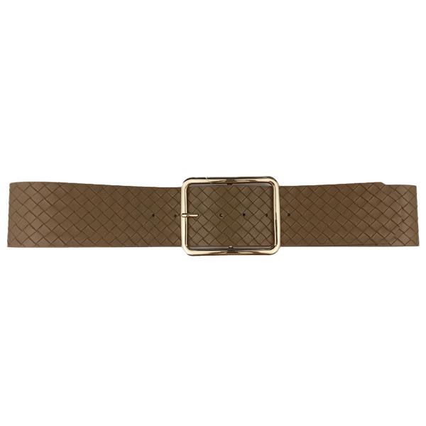 WOVEN RECTANGLE BUCKLE BELT