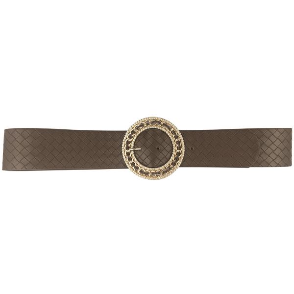 CHIC DESIGN ROUND BUCKLE BELT