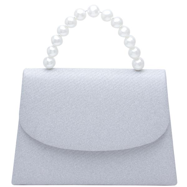 SMOOTH TEXTURED PEARL HANDLE BAG