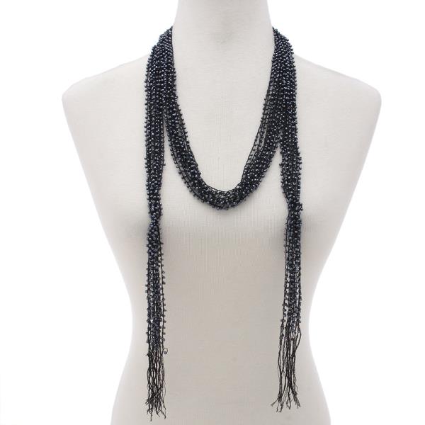 BEADED LOOP NECKLACE