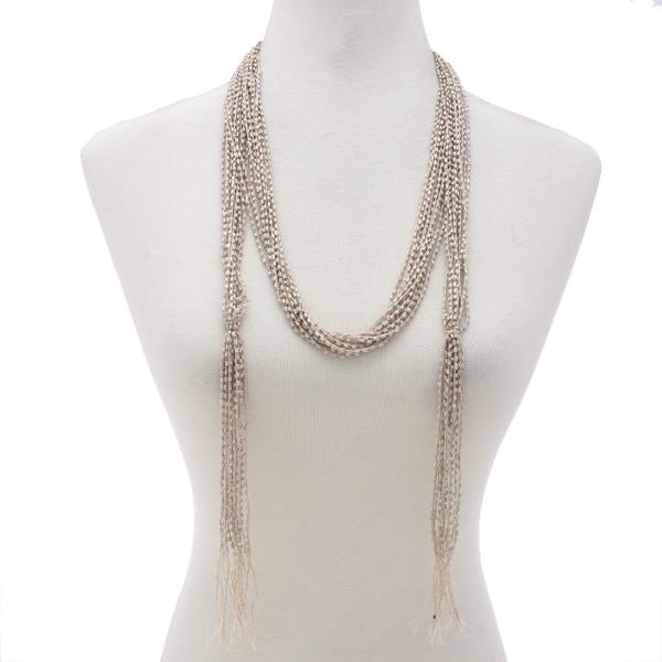 BEADED LOOP NECKLACE