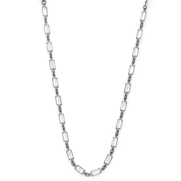 RECTANGLE CRYSTAL NECKLACE