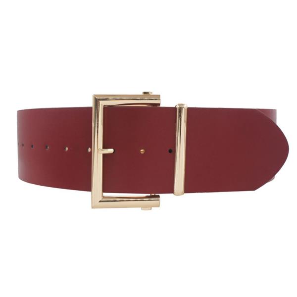PLUS WIDE BELT WITH CLEAN BOXY BUCKLE BELT
