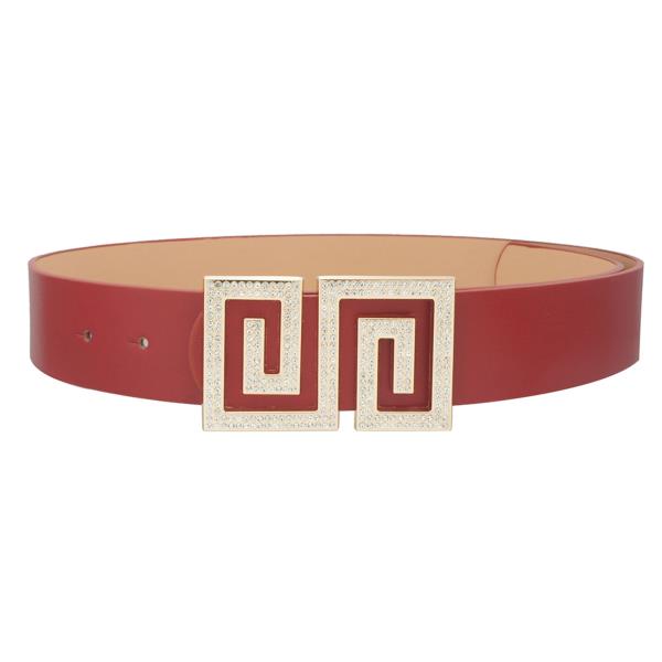 RS PAVE GREEK KEY BUCKLE BELT